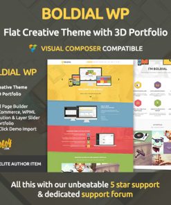 Boldial WP  -  Flat Creative Theme with 3D Portfolio