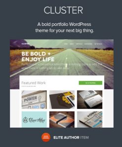 Cluster  -  A Bold Portfolio WordPress Theme
