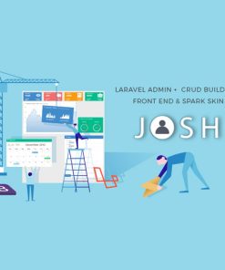 Josh  -  Laravel Admin Template + Front End + CRUD