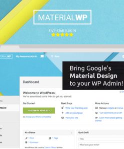 Material WP  -  Material Design Dashboard Theme