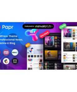 News Magazine Papr  -  News Magazine WordPress Theme