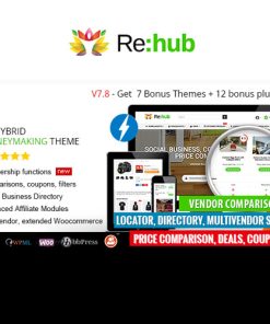 REHub  -  Price Comparison, Affiliate Marketing, Multi Vendor Store, Community Theme