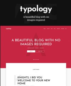 Typology  -  Text Based Minimal WordPress Blog Theme
