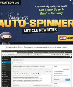 WordPress Auto Spinner  -  Articles Rewriter