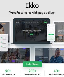 Ekko  -  Multi-Purpose WordPress Theme with Page Builder