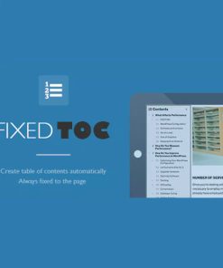 Fixed TOC  -  table of contents for WordPress plugin