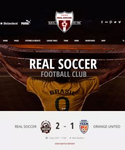 Real Soccer  -  Sport Clubs Responsive WP Theme