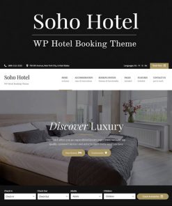Soho Hotel Booking  -  Hotel WordPress Theme