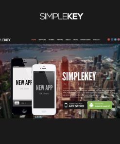 SimpleKey  -  One Page Portfolio WordPress Theme