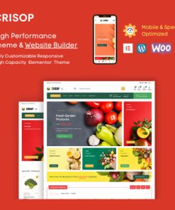 Crisop  -  Grocery & Organic Food Shop Elementor WooCommerce Theme