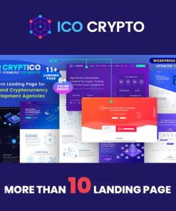 Cryptico  -  ICO Crypto Landing & Cryptocurrency WordPress Theme​
