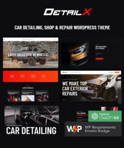 DetailX  -  Car Detailing, Shop & Repair WordPress Theme