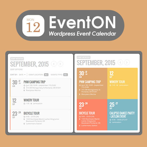 EventOn ? WordPress Event Calendar Plugin