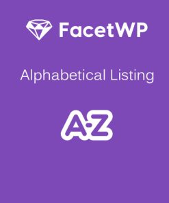 FacetWP  -  Alphabetical Listing