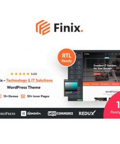 Finix ? Technology & IT Solutions WordPress Theme + RTL Ready