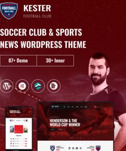 Kester  -  Soccer Club & Sports News WordPress Theme