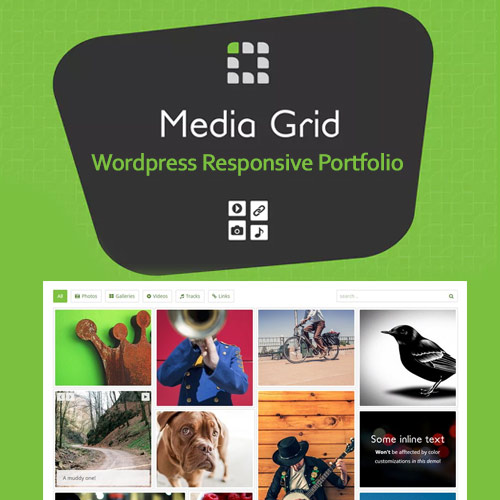 Media Grid ? WordPress Responsive Portfolio