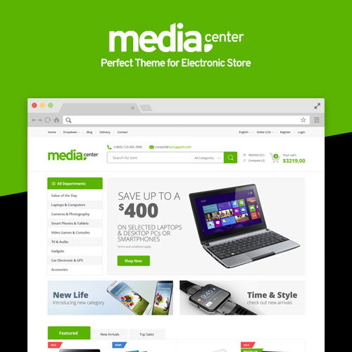 MediaCenter ? Electronics Store WooCommerce Theme