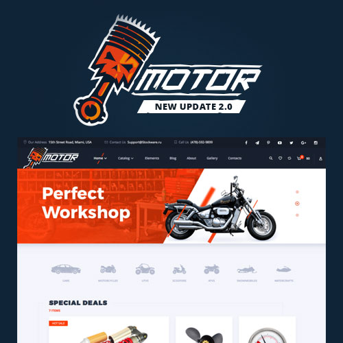 Motor ? Vehicles Parts ? Equipments and Accessories WooCommerce Store
