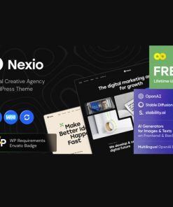 Nexio ? Digital Creative Agency WordPress Theme + AI