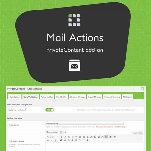 PrivateContent ? Mail Actions Add-on
