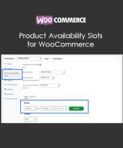 Product Availability Slots for WooCommerce