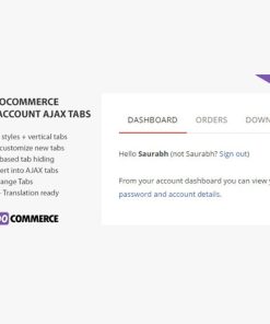 SS WooCommerce Myaccount Ajax Tabs