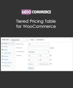Tiered Pricing Table for WooCommerce