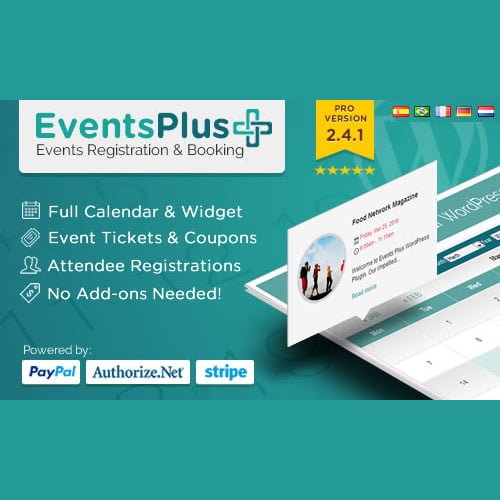 WP EventsPlus ? Events Calendar Registration & Booking
