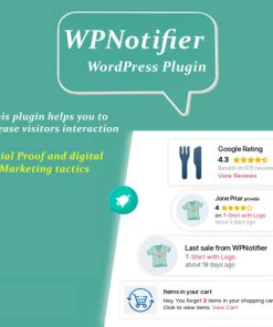 WPNotifier  -  Notification WordPress Marketing Plugin For Visitors Attention and Social Proof