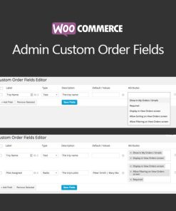 WooCommerce Admin Custom Order Fields