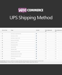 WooCommerce UPS Shipping Method