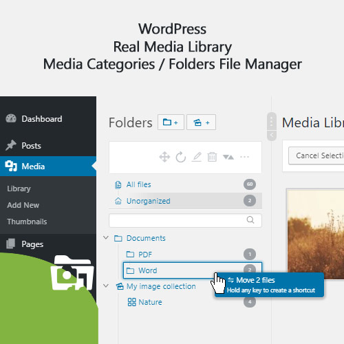 WordPress Real Media Library ? Media Categories / Folders File Manager