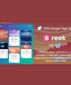 Breek  -  Minimal Lightweight Masonry AMP Theme for WordPress