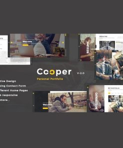 Cooper  -  Creative Responsive Personal Portfolio WordPress Theme