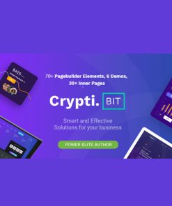 CryptiBIT  -  Technology, Cryptocurrency, ICO/IEO Landing Page WordPress theme