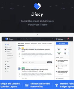 Discy  -  Social Questions and Answers WordPress Theme
