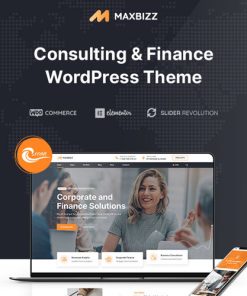 Maxbizz  -  Consulting & Financial Elementor WordPress Theme