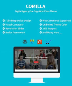 Comilla  -  Digital Agency One Page WordPress Theme