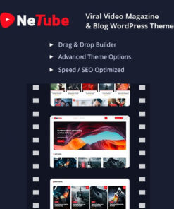 Netube  -  Viral Video Blog / Magazine WordPress Theme
