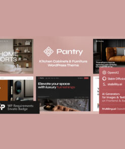 Pantry — Kitchen Cabinets & Furniture WordPress Theme